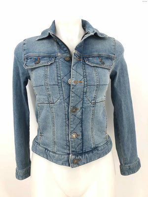 ZADIG & VOLTAIRE Lt Blue Denim Buttons Women Size X-SMALL Jacket