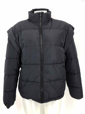 WE WORE WHAT Black Quilted Puffer Women Size X-SMALL Jacket