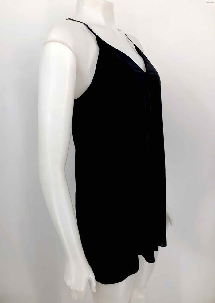 ALICE & OLIVIA Black Silk Tank Size SMALL (S) Top