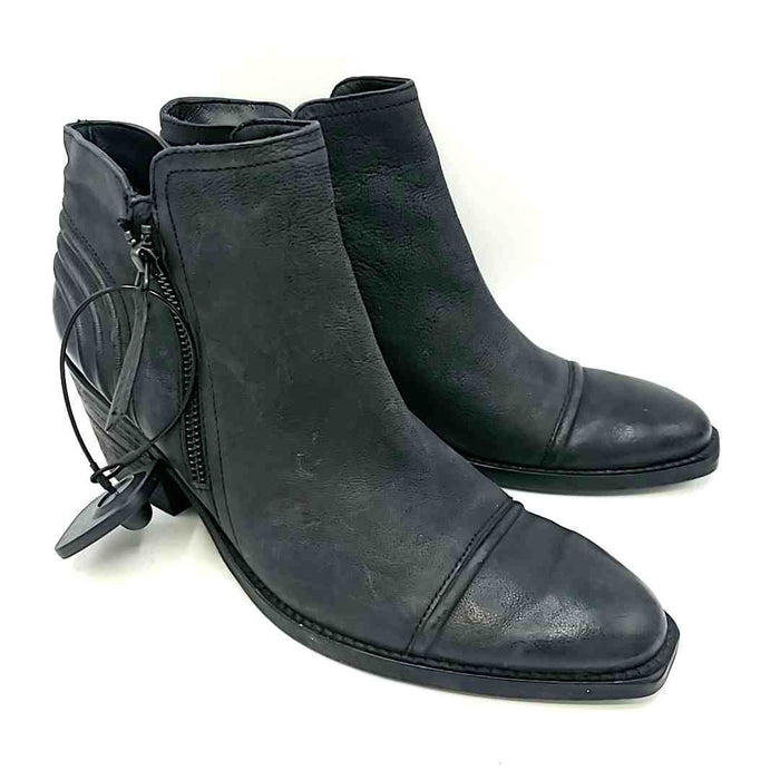 PAUL GREEN Black Leather Made in Austria Bootie Shoe Size 9 Boots