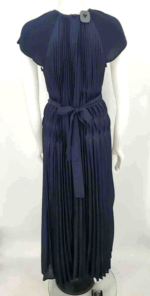 CURRENT AIR Navy Pleated Short Sleeves Size X-SMALL Dress