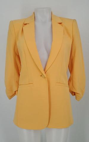 CINQ A SEPT Yellow Blazer Women Size 2  (XS) Jacket