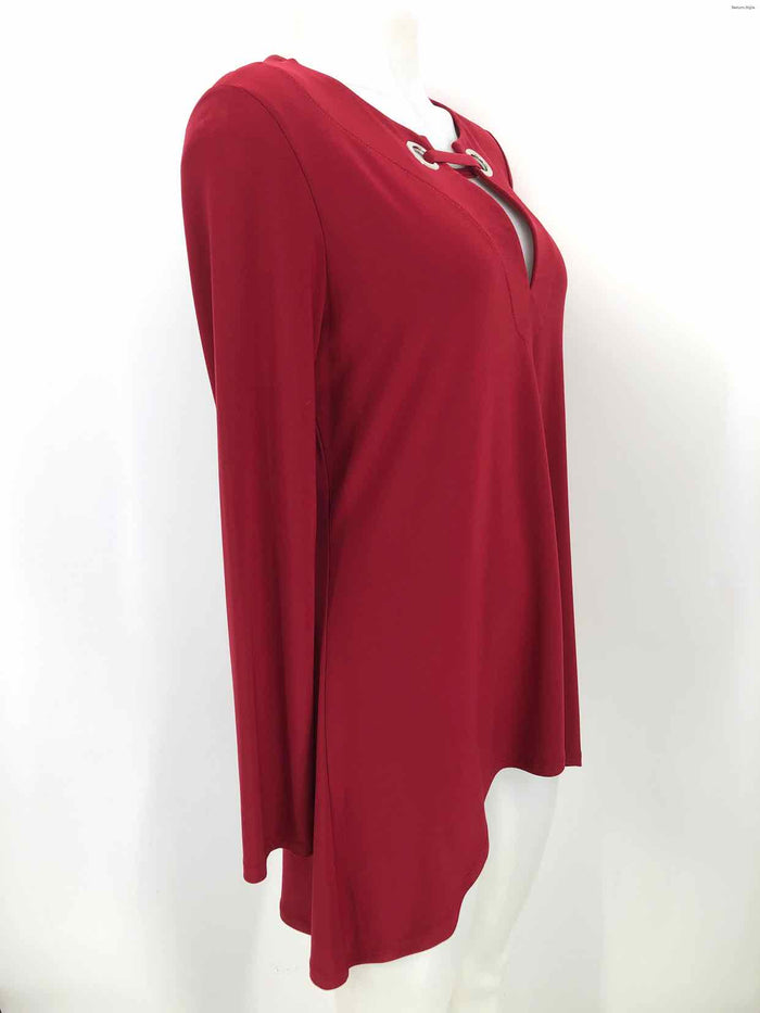 JOSEPH RIBKOFF Burgundy Longsleeve Size 8  (M) Top