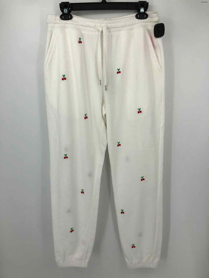 RAILS White Red & Green Cherry Sweats Size X-LARGE Pants