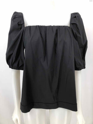 FINLEY Black Puff Sleeves Size LARGE  (L) Top