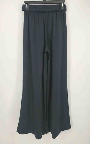 CURRENT AIR Navy Satin Wide Leg w/belt Size X-SMALL Pants