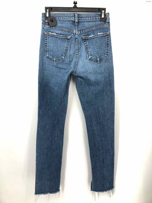 REFORMATION Blue Denim Mid Rise - Straight Leg Size 26 (S) Jeans