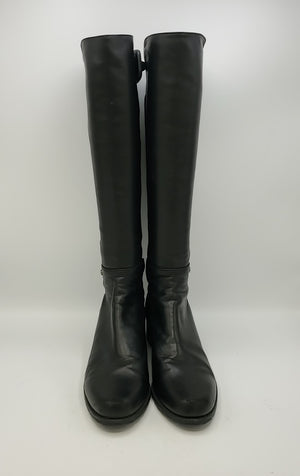 STUART WEITZMAN Black Leather Trim Knee High Shoe Size 36 US: 6 Boots