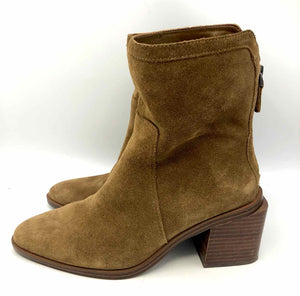 VINCE CAMUTO Tan Suede 3" Chunky Heel Shoe Size 8 Boots