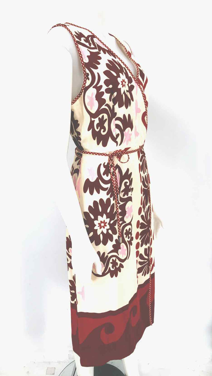 CIEBON Cream Brown Multi Print Tank Size MEDIUM (M) Dress