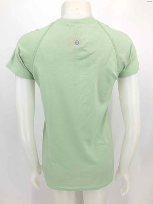 LULULEMON Lt Green Tie Dyed Short Sleeves Size 10  (M) Activewear Top