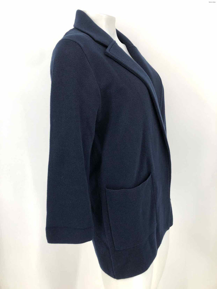 QUINCE Navy Knit Blazer Women Size SMALL (S) Jacket