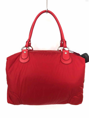 TODS Red Silver Nylon Purse