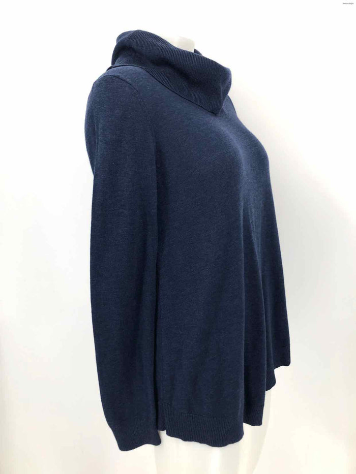 MAGASCHONI Navy Blend Cowl Neck Size SMALL (S) Sweater