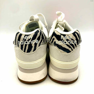 NEW BALANCE Off White Gray Animal Print Platform Shoe Size 9 Shoes