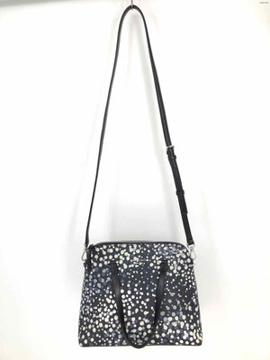 KATE SPADE Black Navy Multi-Color Pre Loved Dot Pattern Satchel Purse