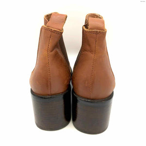 ALIAS MAE Caramel Brown Ankle Boot 2.5" Chunky Heel Shoe Size 36 US: 6 Boots