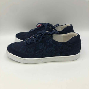 JOHNNY WAS Navy Embroidered Sneaker Shoe Size 10 Shoes