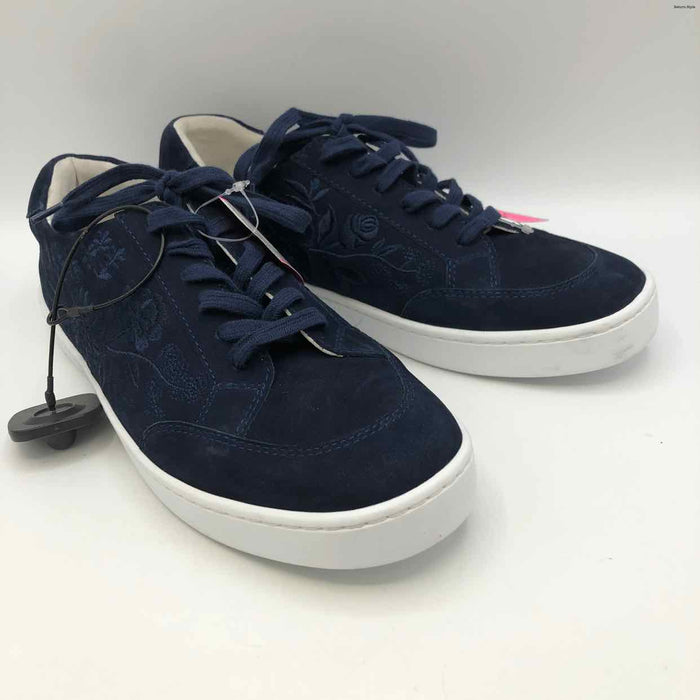 JOHNNY WAS Navy Embroidered Sneaker Shoe Size 10 Shoes