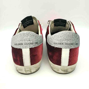 GOLDEN GOOSE Burgundy White Multi Leather Sneaker Shoe Size 39 US: 8-1/2 Shoes