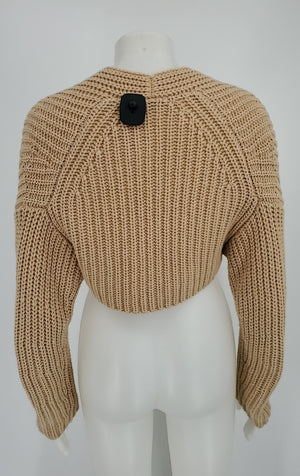 VINCE Tan Wool Blend Wrap Size XS/SM (S) Sweater