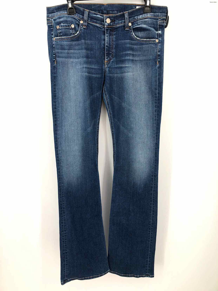 RAG & BONE Blue Denim Distressed Boot Cut Size 31   (L) Jeans