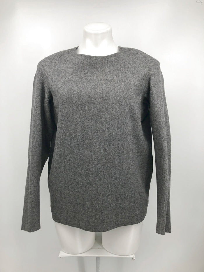 BABATON - ARITZIA Gray Wool Blend Back Zipper Size SMALL (S) Top