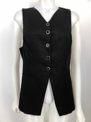 REFORMATION Black Linen Women Size 12  (L) Vest