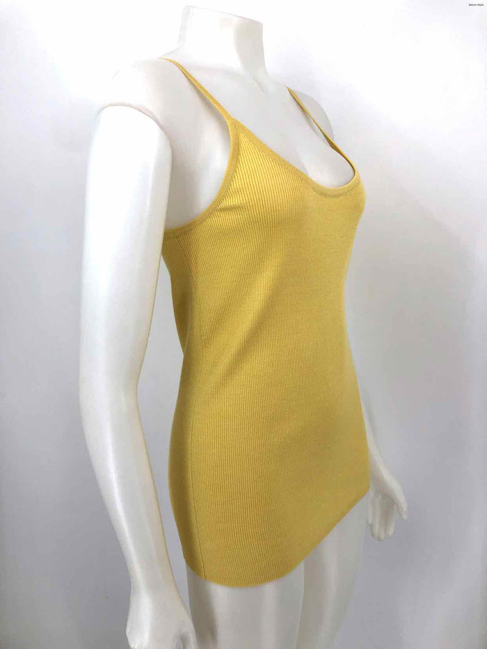 ST.JOHN Yellow Wool Blend Spaghetti Strap Size SMALL (S) Top