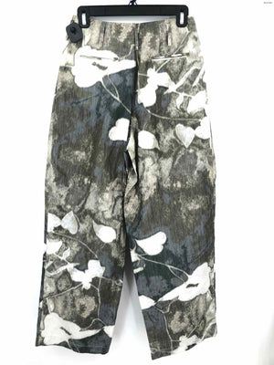 DAWEI Olive White Floral Size X-SMALL Pants