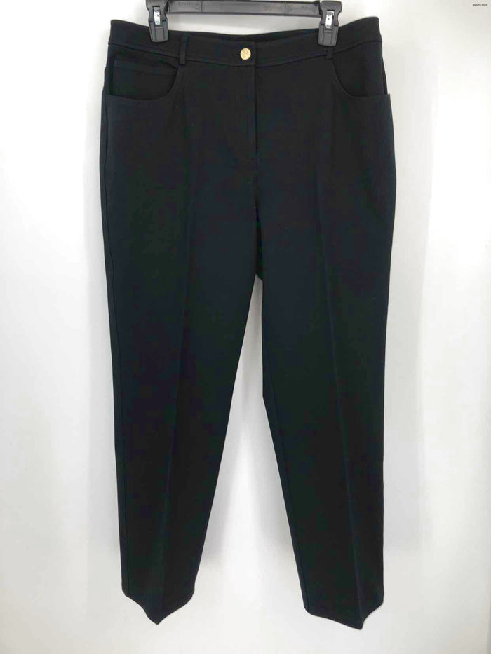 ST. JOHN Black Slacks Size 12  (L) Pants