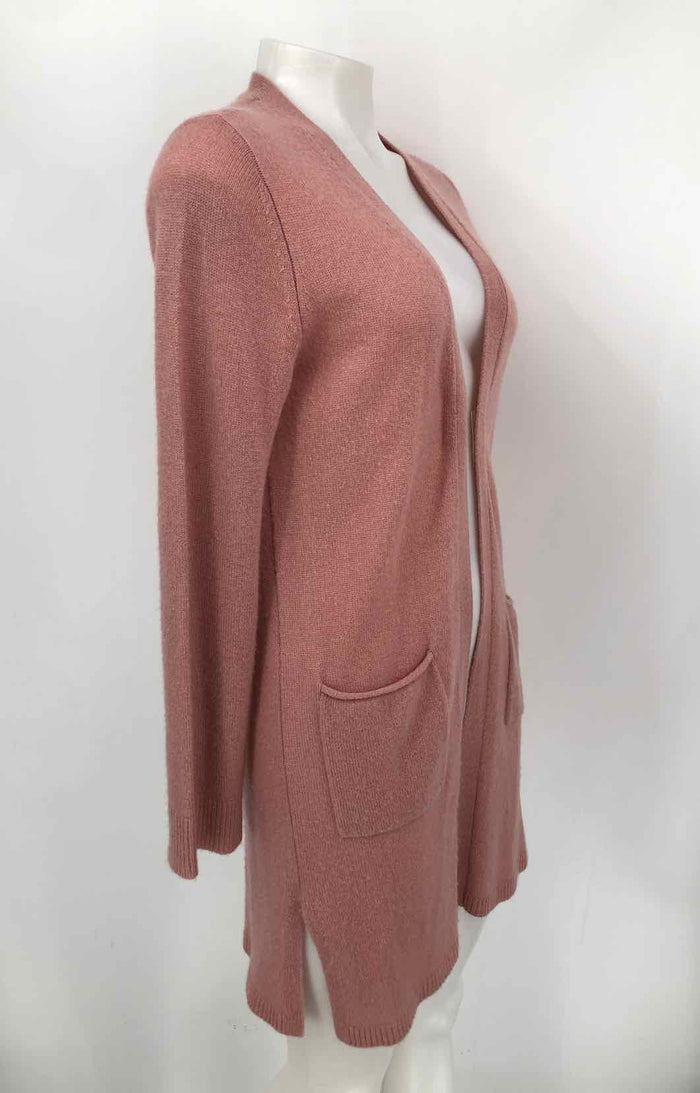 ATM Pink Cashmere Duster Cardigan Size Petite (S) Sweater