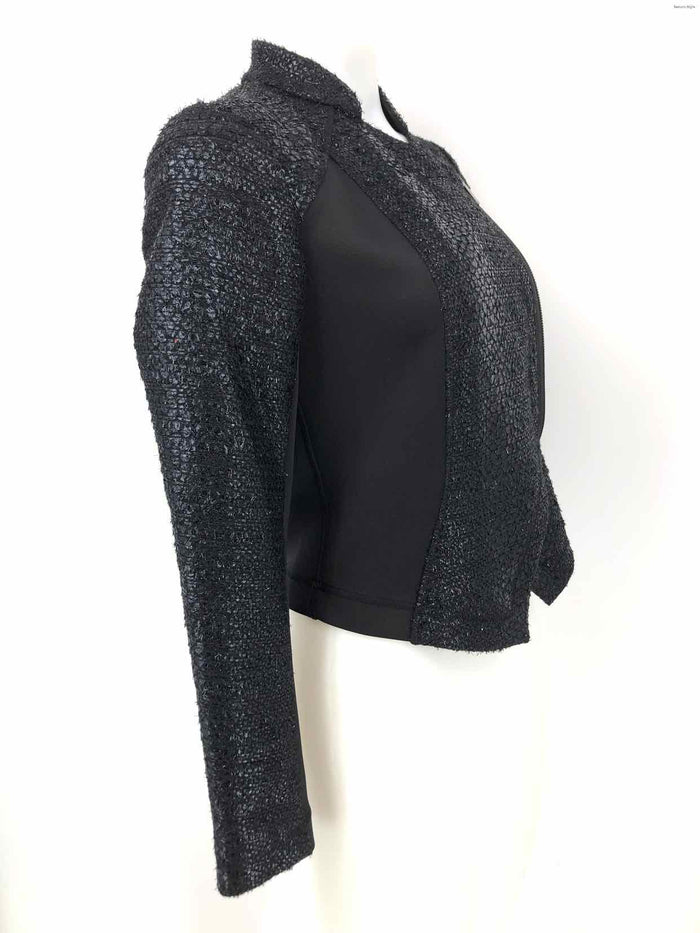 RACHEL ROY Black Sparkle Side Zipper Women Size SMALL (S) Jacket