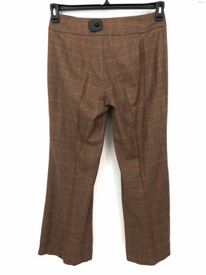 MICHAEL KORS Tan Wool Italian Made Houndstooth Slacks Size 8  (M) Pants