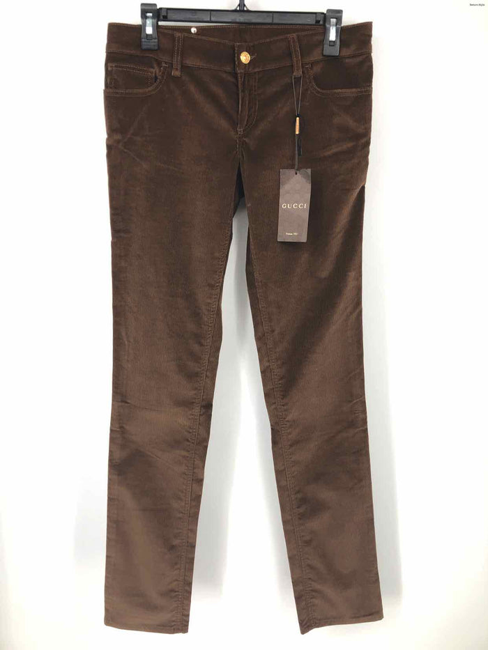 GUCCI Brown Corduroy Made in Italy Legging Size MEDIUM (M) Pants