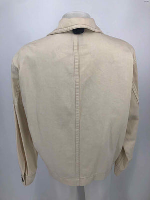 VINCE Beige Cotton Blend Women Size MEDIUM (M) Jacket