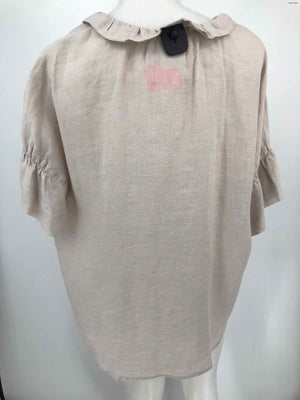 FINLEY Beige Linen USA Made! Pullover Size X-LARGE Top