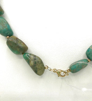 Turquoise Gold Filled 18" .25" Necklace