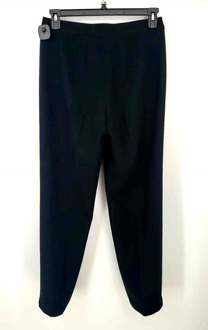 ST. JOHN Black Satin Tapered Size 6  (S) Pants