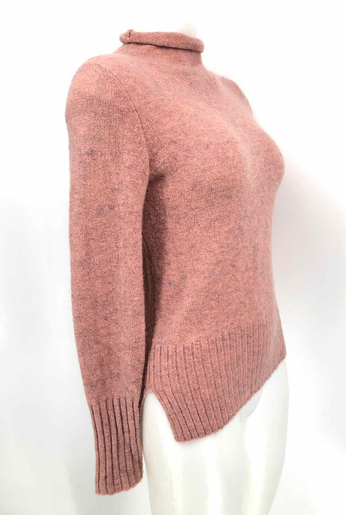 MADEWELL Pink Cashmere Longsleeve Mock Neck Size X-SMALL Top