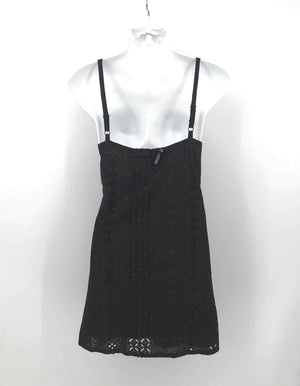 SANCTUARY Black 100% Cotton Eyelet Mini Size 4  (S) Dress