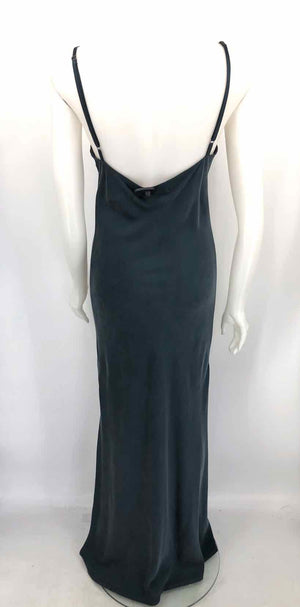 YEAGGY Teal Silk Spaghetti Strap Size SMALL (S) Dress