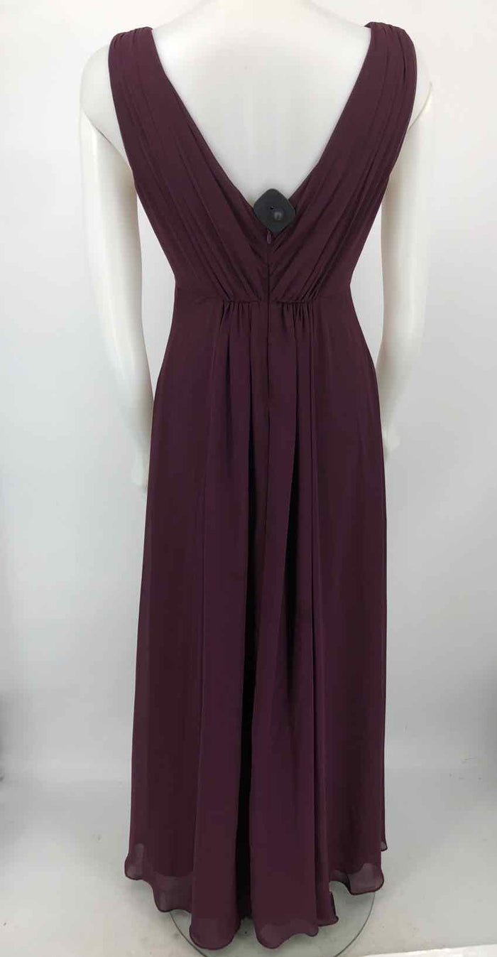 ELIZA F Purple Rhinestone Trim Maxi Length Size 2  (XS) Dress