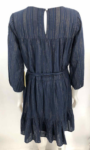 TROVATA Navy Gold Stripe Size MEDIUM (M) Dress