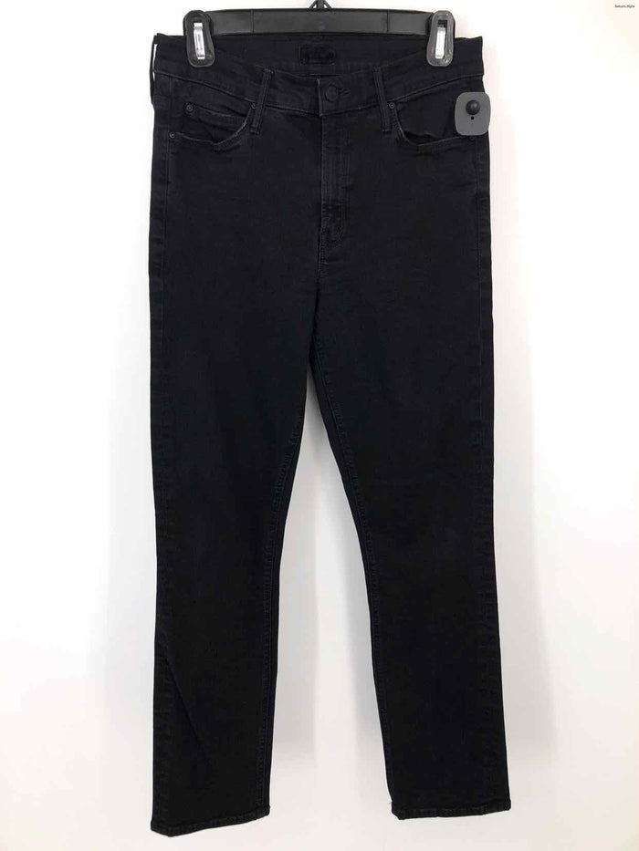 MOTHER Black Denim Mid Rise - Straight Leg Size SMALL (S) Jeans