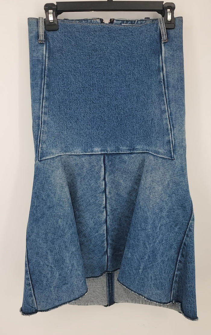 BALENCIAGA Blue Denim Size SMALL (S) Skirt