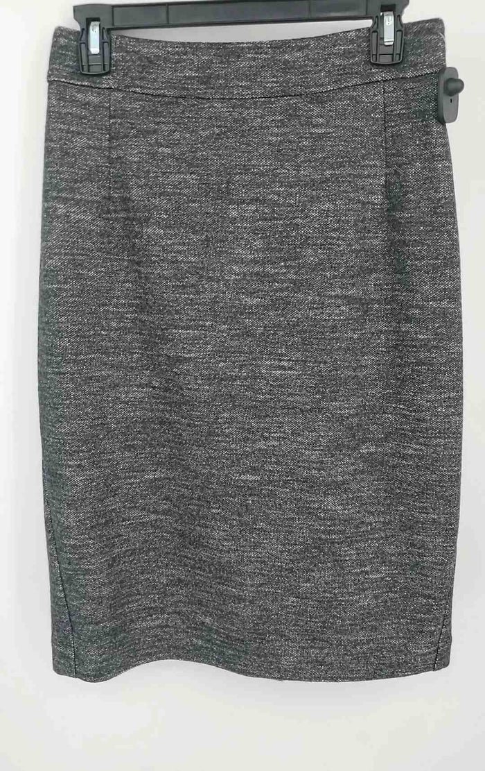 THEORY Gray Cotton Blend Pencil Skirt Size 8  (M) Skirt