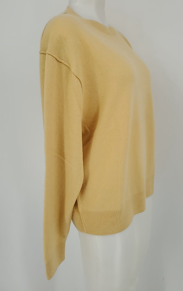 H & M Yellow Cashmere Pullover Size X-SMALL Sweater