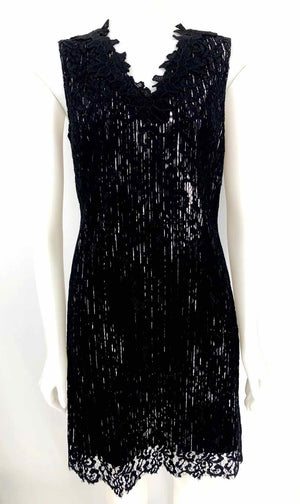 ELIE TAHARI Black Lace Tank Size 8  (M) Dress