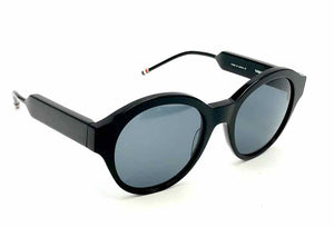 THOM BROWNE Black Pre Loved Round Sunglasses